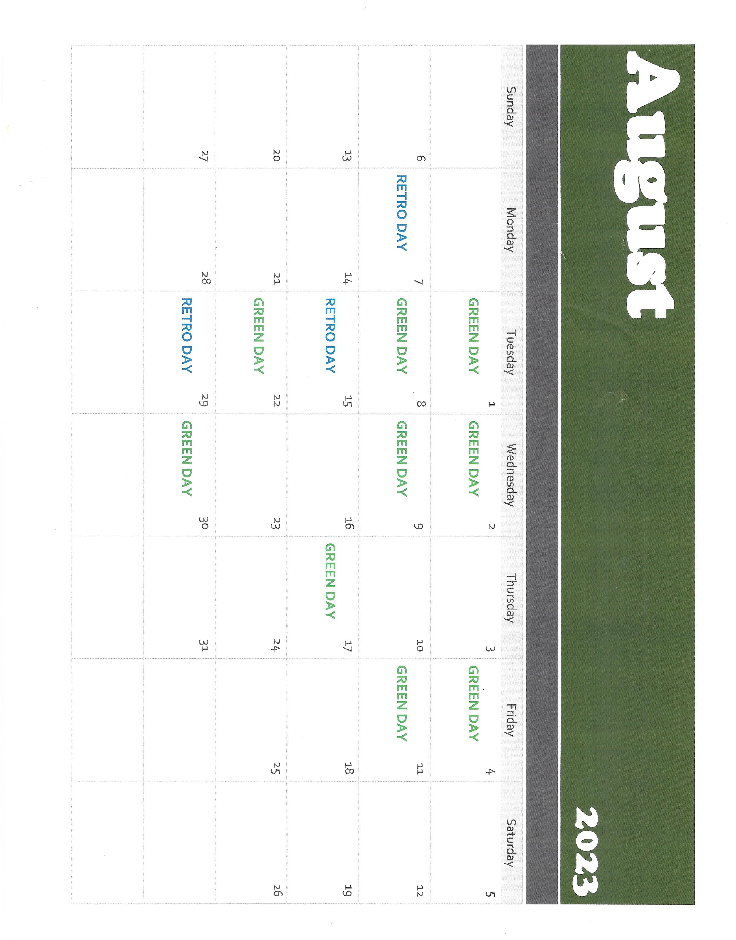 August Golf Specials